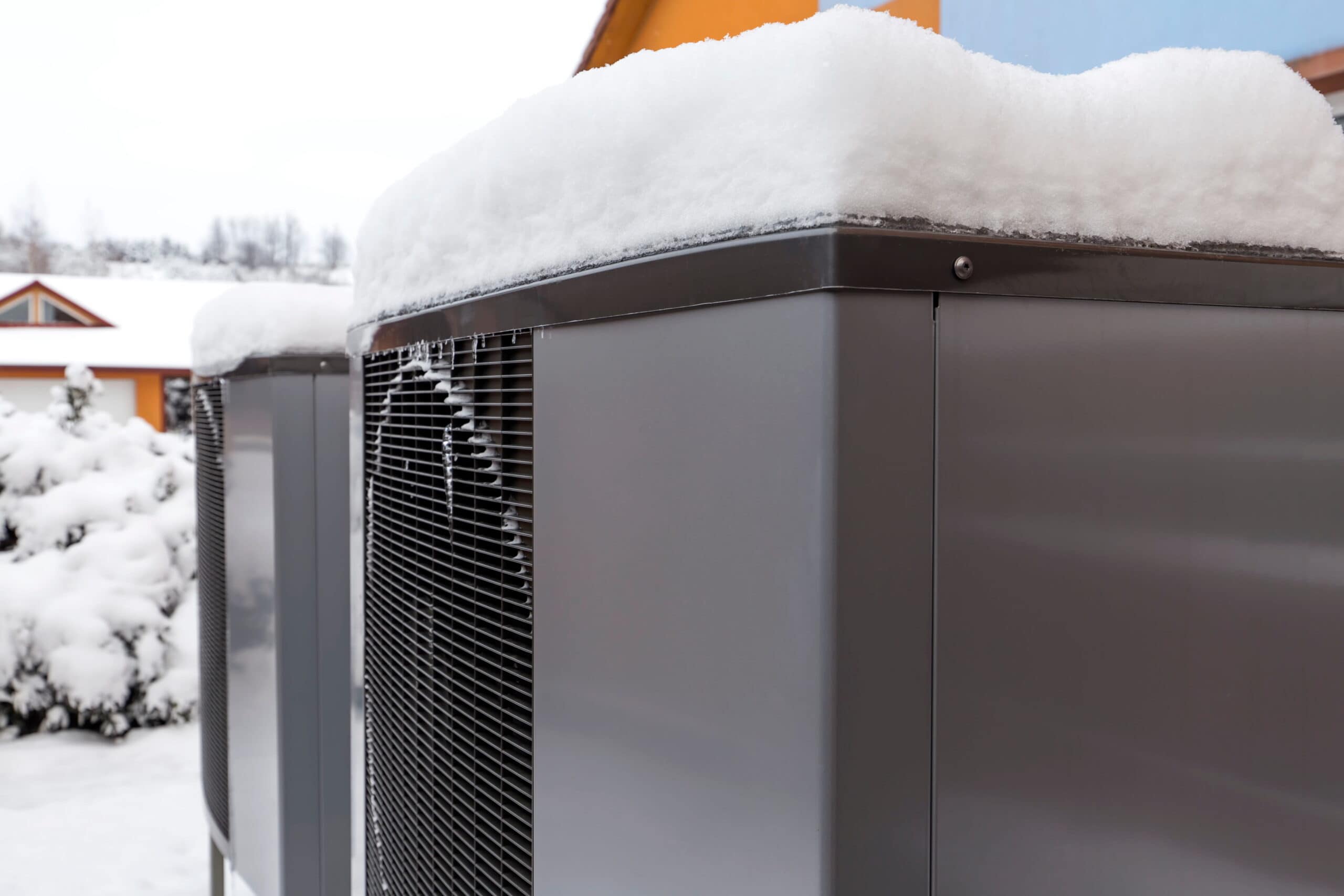 Wortham AC - Heat Pumps Covered In Snow
